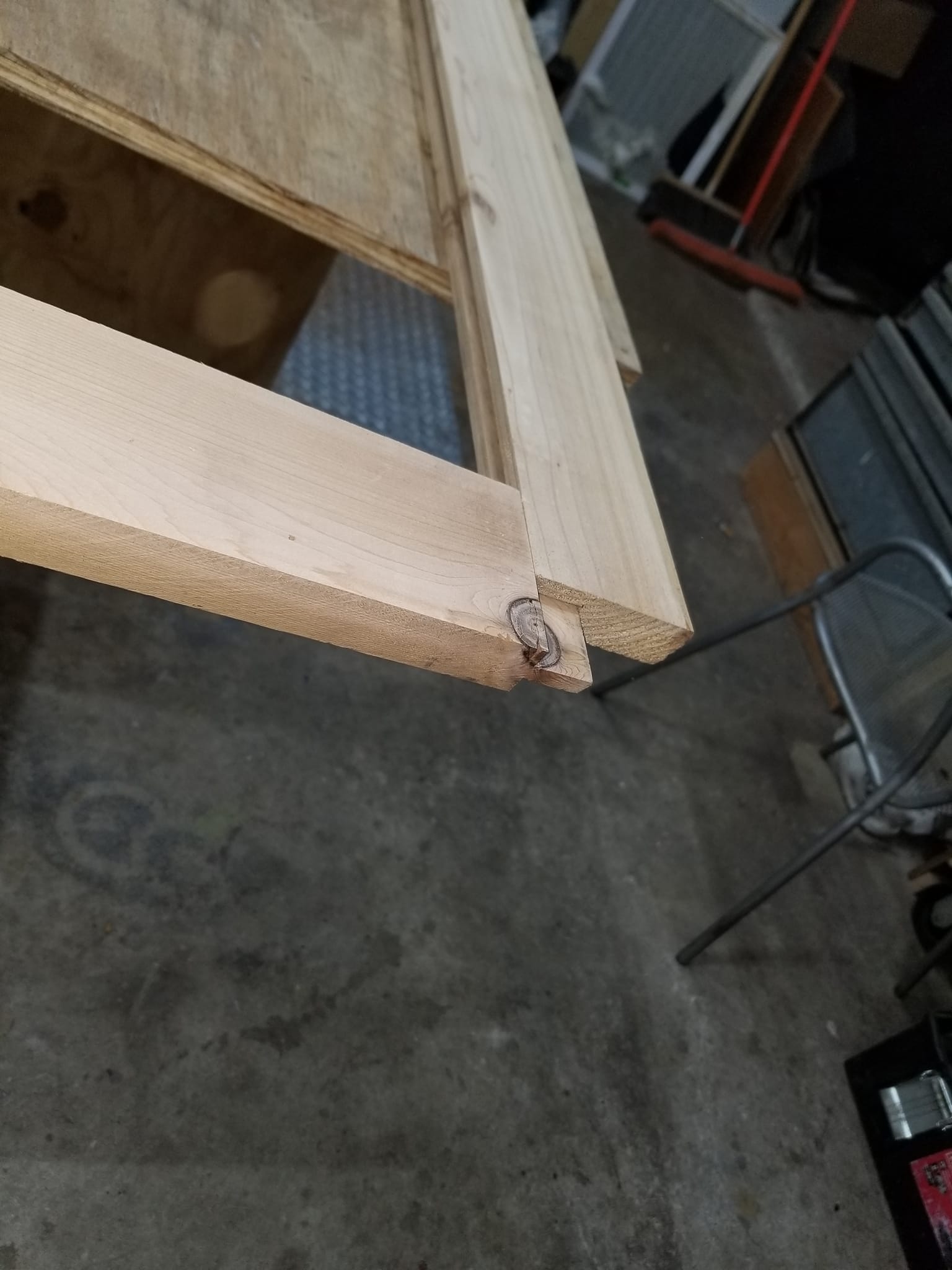 Custom outdoor woodworking project completed by Against the Grain Woodworks